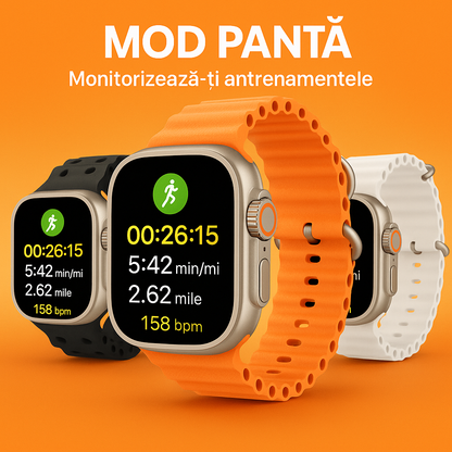 ⌚️ SmartWatch ULTRA – Răsfață-te chiar azi! Stoc limitat, livrare gratuită + cadou exclusiv! 🔥